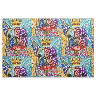 Tissu Colorful Boston Terrier Pop Art Fabric