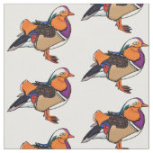 Tissu Colorful mandarin duck (Fermer)