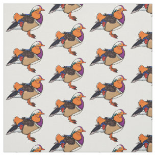 Tissu Colorful mandarin duck