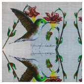 Tissu Columbine Hummingbird (Fermer)