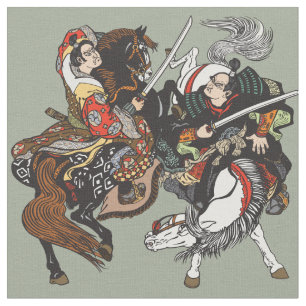 Tissu Combat des guerriers japonais samouraïs
