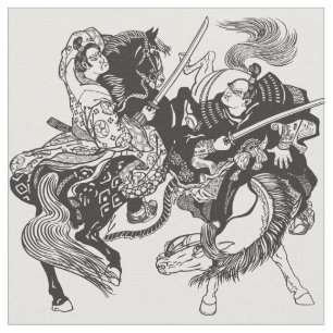 Tissu Combat des guerriers japonais samouraïs Fabric