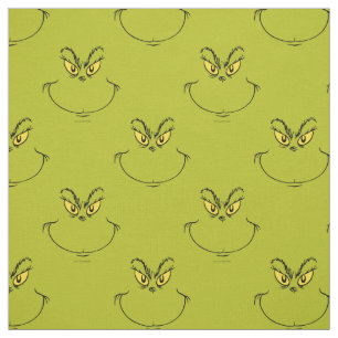 Tissu Comment Grinch Stole Visage de Noël