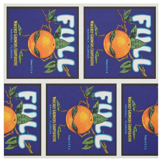 Tissu Complet - Étiquette orange (Échantillon)