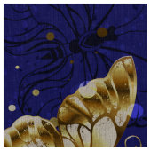 Tissu Composition avec papillons Sapphire (Échantillon)