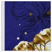 Tissu Composition avec papillons Sapphire (Échantillon)