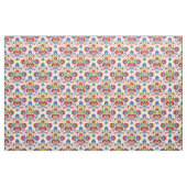Tissu Composition du folklore sur blanc (Fat Quarter)