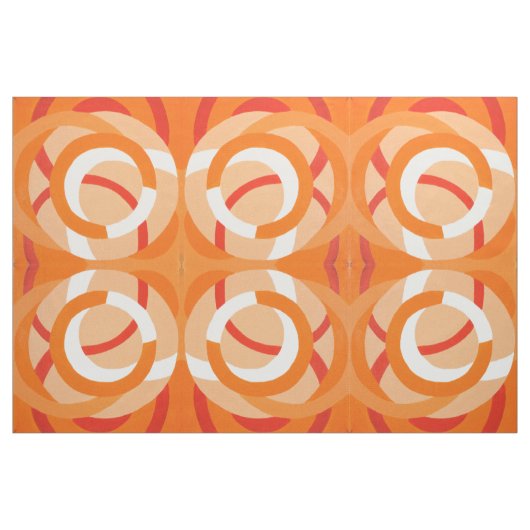 Tissu Composition no 43 orange monochrome (Yard)