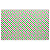 Tissu Conception à carreaux rose blanc vert (Yard)