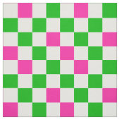 Tissu Conception à carreaux rose blanc vert (Échantillon)
