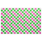 Tissu Conception à carreaux rose blanc vert (Fat Quarter)