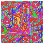 Tissu Conception Abstraite d'Art Moderne Pop (Détail)