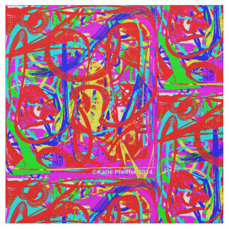 Tissu Conception Abstraite d'Art Moderne Pop