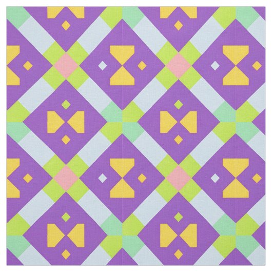 Tissu Conception Abstraite Géométrique Colorée (Échantillon)