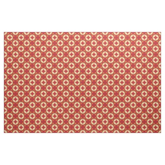 Tissu Conception Abstraite Géométrique Rouge (Fat Quarter)