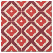 Tissu Conception Abstraite Géométrique Rouge (Fermer)