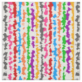 Tissu Conception Abstraite Irrégulière Colorée Blanche (Échantillon)