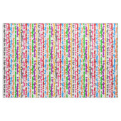 Tissu Conception Abstraite Irrégulière Colorée Blanche (Fat Quarter)