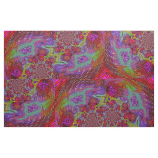 Tissu Conception abstraite psychédélique d'arc-en-ciel (Yard)