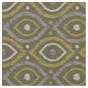 Tissu Conception abstraite rétro dans le style Ikat nava