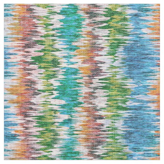 Tissu Conception abstraite rétro rayée dans le style Ika (Fermer)