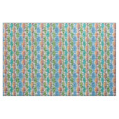 Tissu Conception abstraite rétro rayée dans le style Ika (Fat Quarter)