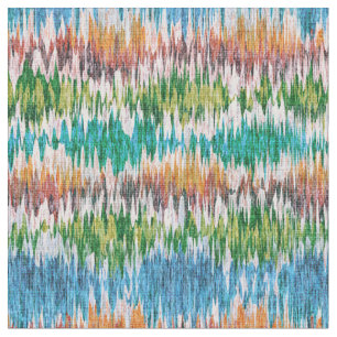 Tissu Conception abstraite rétro rayée dans le style Ika