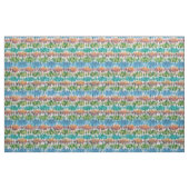 Tissu Conception abstraite rétro rayée dans le style Ika (Fat Quarter)