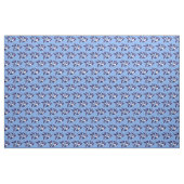 Tissu Conception bleue classique v2 d'oiseaux de saule (Yard)