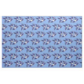 Tissu Conception bleue classique v2 d'oiseaux de saule (Fat Quarter)