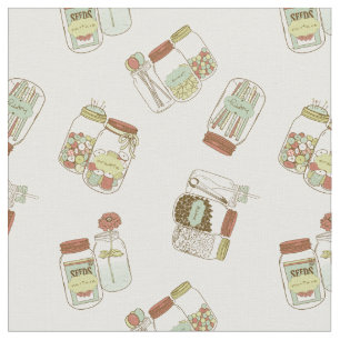 Tissu Conception chic de pots de maçon