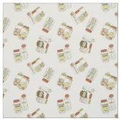 Tissu Conception chic de pots de maçon (Échantillon)