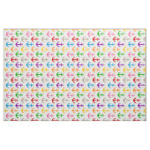 Tissu Conception d'ancre de bateau colorée blanche (Fat Quarter)
