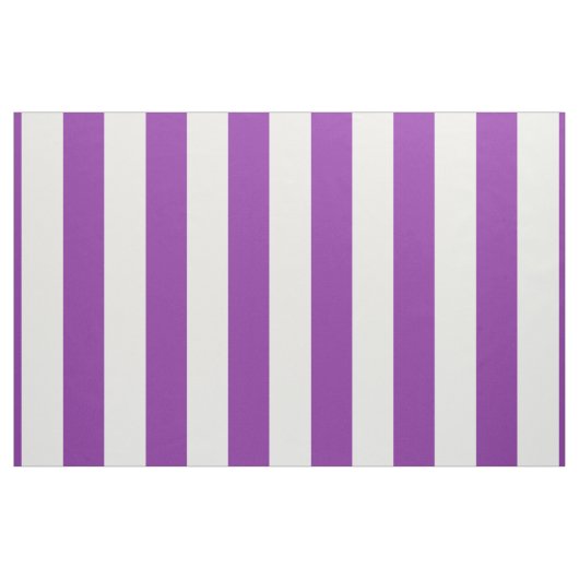 Tissu Conception de bandes blanches violettes (Yard)