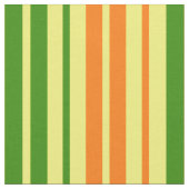 Tissu Conception de bandes verticales orange jaune vert  (Fermer)
