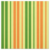 Tissu Conception de bandes verticales orange jaune vert  (Échantillon)