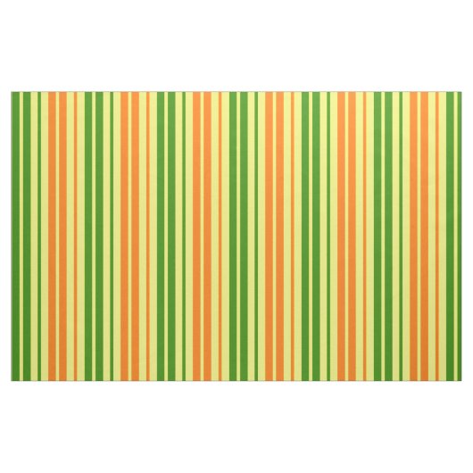 Tissu Conception de bandes verticales orange jaune vert  (Fat Quarter)