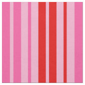 Tissu Conception de bandes verticales roses et rouges de (Fermer)