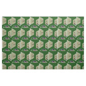 Tissu Conception de bosses de pelouse de dimensions vert (Fat Quarter)