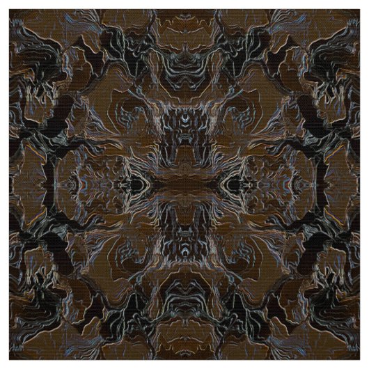 Tissu Conception de camouflage métallisé marron (Échantillon)