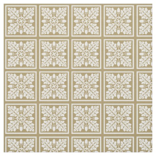 Tissu Conception de carreaux de tek et de maïs (Échantillon)