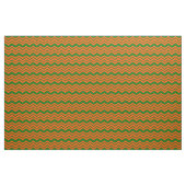 Tissu Conception de chevron en zigzag vert orange (Yard)