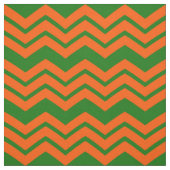 Tissu Conception de chevron en zigzag vert orange (Échantillon)
