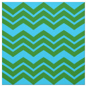 Tissu Conception de chevron zigzag bleu vert (Échantillon)
