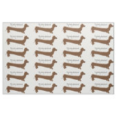 Tissu Conception de chien de teckel (Fat Quarter)