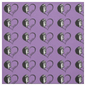 Tissu Conception de coeur de Lowchen (Échantillon)