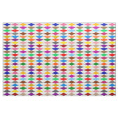 Tissu Conception de diamants arlequin colorés blanc (Fat Quarter)
