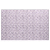 Tissu Conception de fleurs de rose blanches / violettes (Fat Quarter)