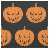 Tissu Conception de Halloween de citrouille effrayante J (Échantillon)