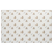 Tissu Conception de l'ours endormi douillet avec motif d (Fat Quarter)